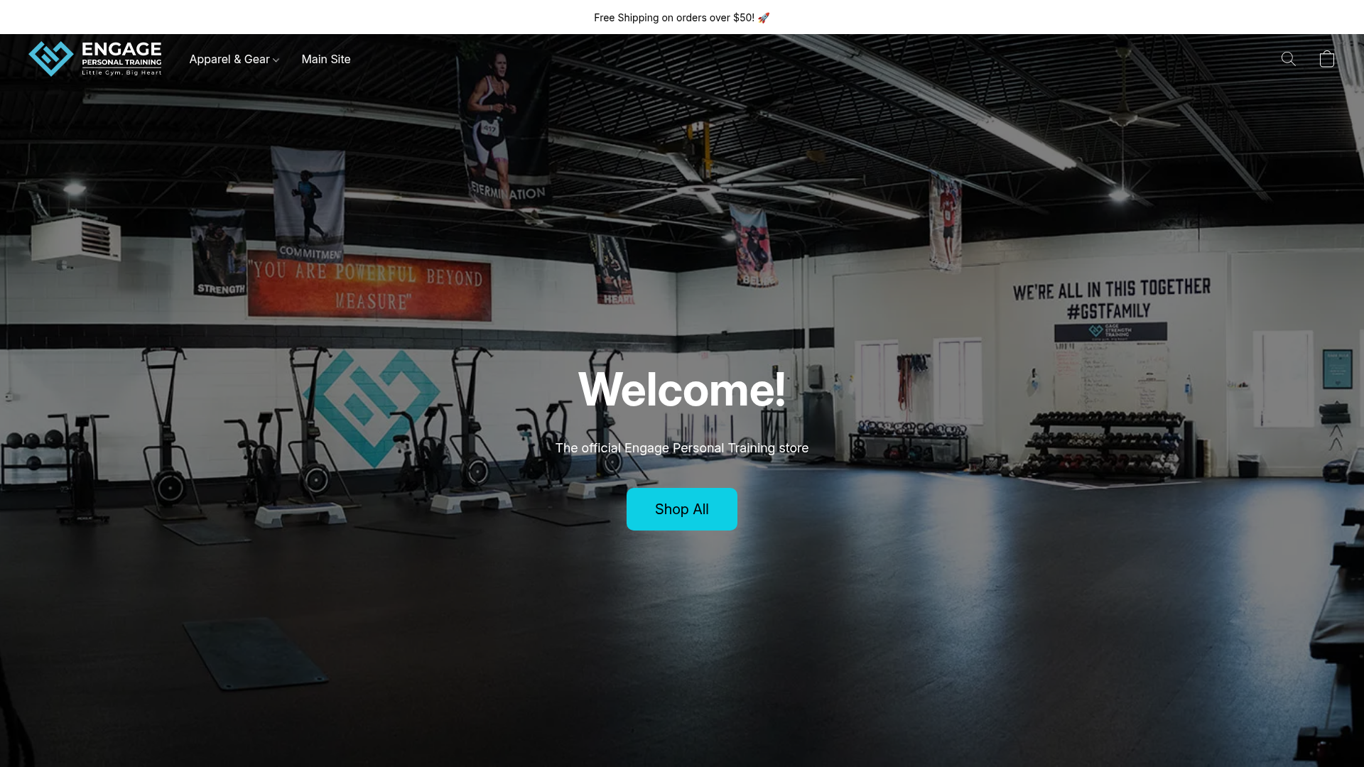 Engage Personal Training live storefront