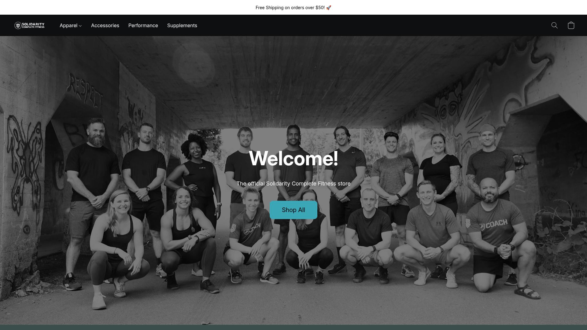 Solidarity Complete Fitness live storefront